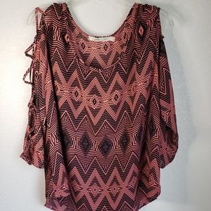 Liberty Love Cold Shoulder Top size 2XL